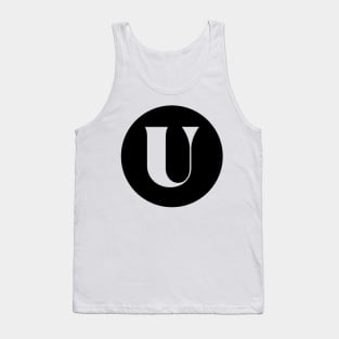 U (Letter Initial Monogram) Tank Top